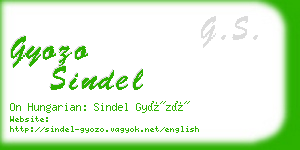 gyozo sindel business card